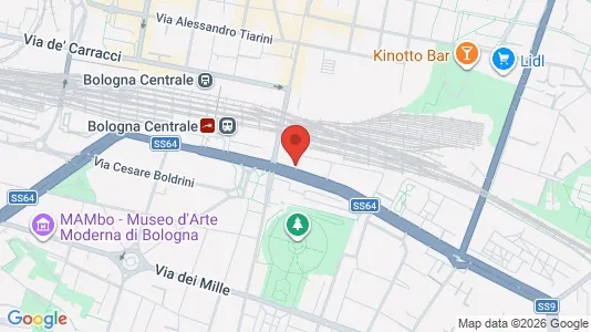 Apartments for rent i Bologna - kort over placeringen