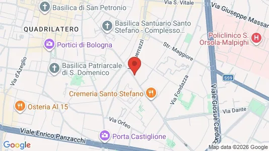 Apartments for rent i Bologna - kort over placeringen