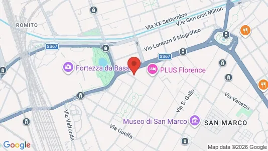 Apartments for rent i Florence - kort over placeringen