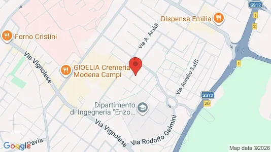 Rooms for rent i Modena - kort over placeringen