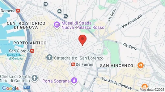 Apartments for rent i Genoa - kort over placeringen