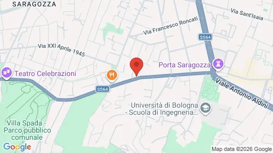 Apartments for rent i Bologna - kort over placeringen