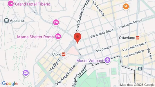Apartments for rent i Roma Municipio XIV – Monte Mario - kort over placeringen