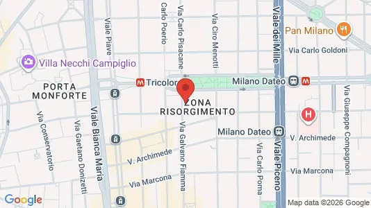 Apartments for rent i Milano Zona 1 - Centro storico - kort over placeringen