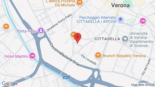 Apartments for rent i Verona - kort over placeringen