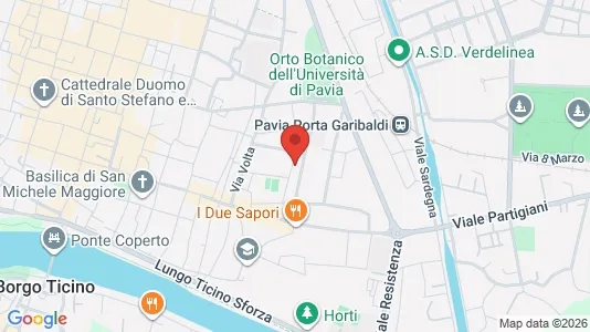 Apartments for rent i Pavia - kort over placeringen