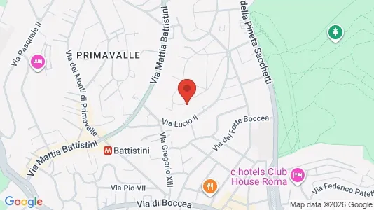 Apartments for rent i Roma Municipio XIV – Monte Mario - kort over placeringen
