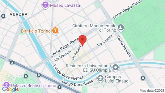 Apartments for rent i Turin - kort over placeringen