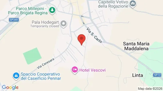 Apartments for rent i Asiago - kort over placeringen