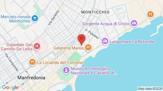 Apartments for rent i Manfredonia - kort over placeringen