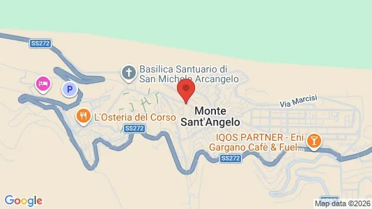 Apartments for rent i Monte Sant'Angelo - kort over placeringen
