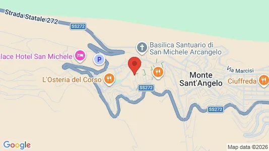 Apartments for rent i Monte Sant'Angelo - kort over placeringen