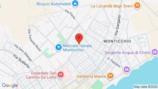Apartments for rent i Manfredonia - kort over placeringen