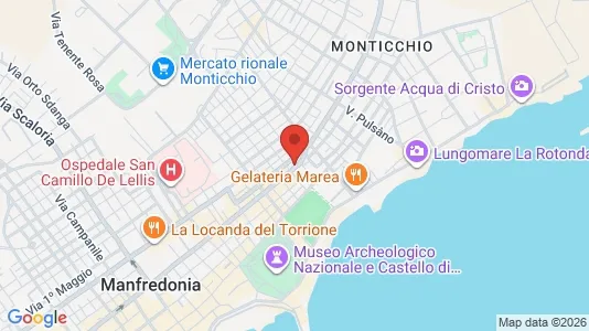 Apartments for rent i Manfredonia - kort over placeringen