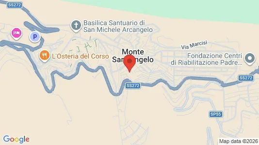 Apartments for rent i Monte Sant'Angelo - kort over placeringen