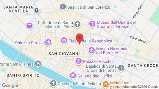 Apartments for rent i Florence - kort over placeringen