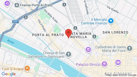 Apartments for rent i Florence - kort over placeringen