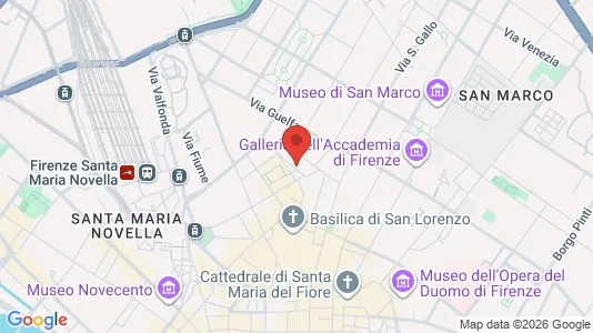 Apartments for rent i Florence - kort over placeringen