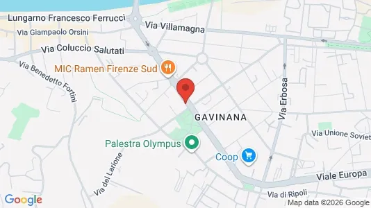 Apartments for rent i Florence - kort over placeringen