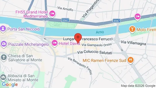 Apartments for rent i Florence - kort over placeringen