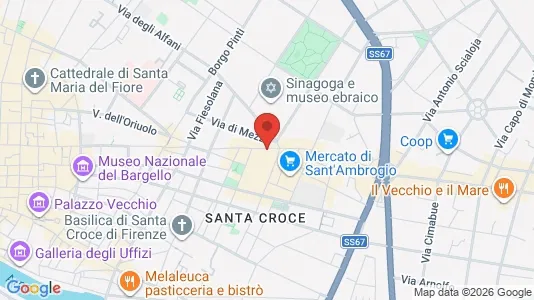 Apartments for rent i Florence - kort over placeringen
