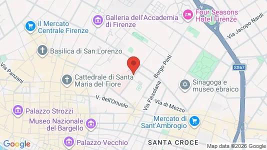 Apartments for rent i Florence - kort over placeringen