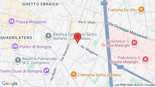 Apartments for rent i Bologna - kort over placeringen