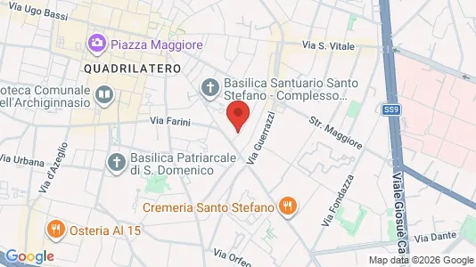 Apartments for rent i Bologna - kort over placeringen
