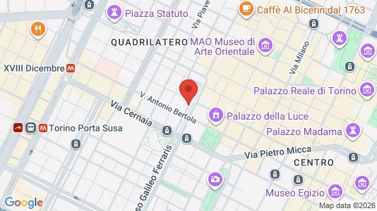 Rooms for rent i Turin - kort over placeringen