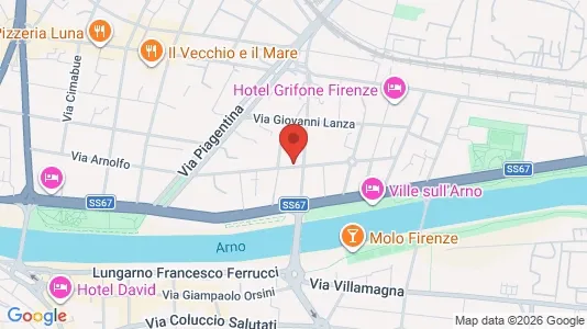 Rooms for rent i Florence - kort over placeringen