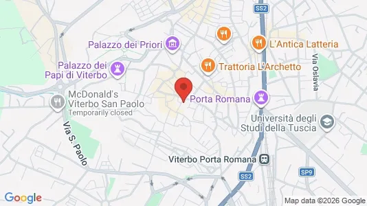 Apartments for rent i Viterbo - kort over placeringen