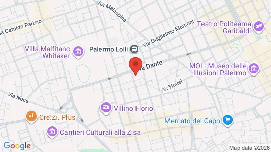 Rooms for rent i Palermo - kort over placeringen