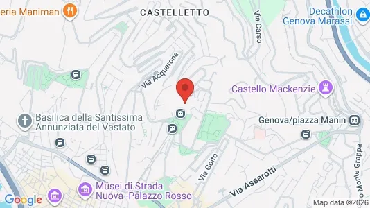 Apartments for rent i Genoa - kort over placeringen