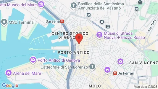 Apartments for rent i Genoa - kort over placeringen