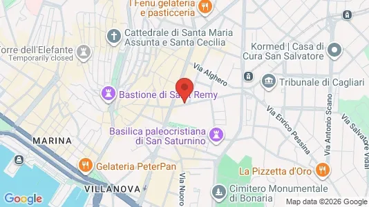 Rooms for rent i Cagliari - kort over placeringen