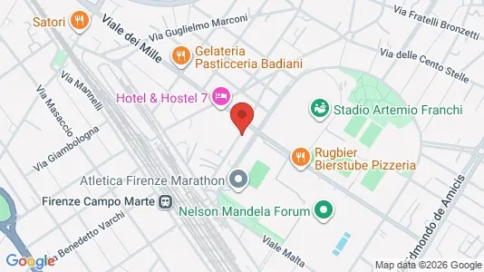 Apartments for rent i Florence - kort over placeringen