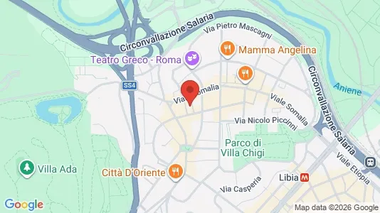 Apartments for rent i Roma Municipio II – Parioli/Nomentano - kort over placeringen