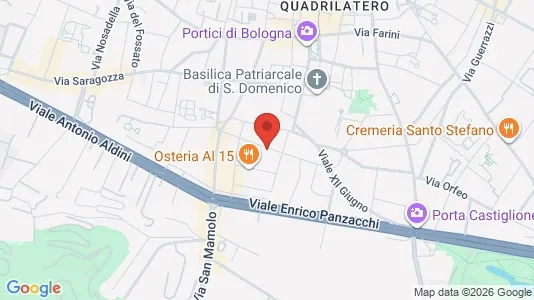 Apartments for rent i Bologna - kort over placeringen