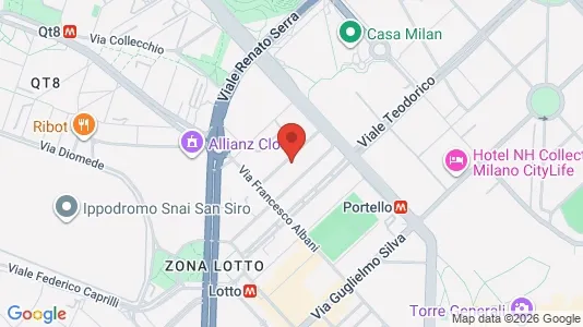 Apartments for rent i Milano Zona 7 - Baggio, De Angeli, San Siro - kort over placeringen