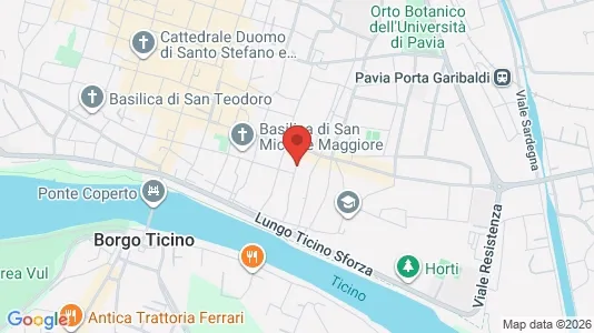 Apartments for rent i Pavia - kort over placeringen