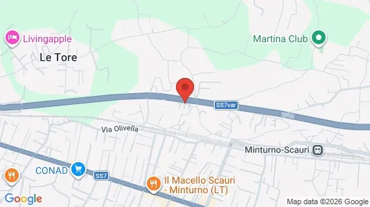 Apartments for rent i Minturno - kort over placeringen