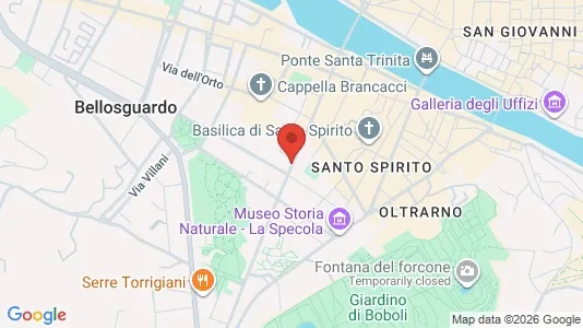 Apartments for rent i Florence - kort over placeringen