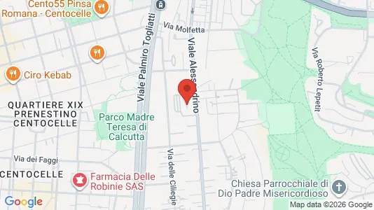 Apartments for rent i Roma Municipio V – Prenestino/Centocelle - kort over placeringen