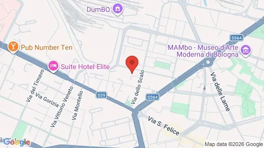 Apartments for rent i Bologna - kort over placeringen