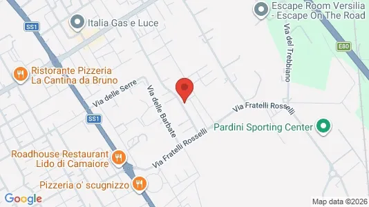 Apartments for rent i Camaiore - kort over placeringen