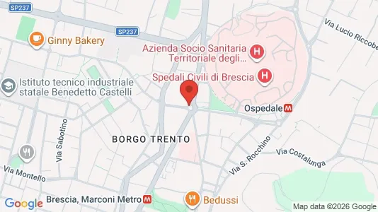 Rooms for rent i Brescia - kort over placeringen