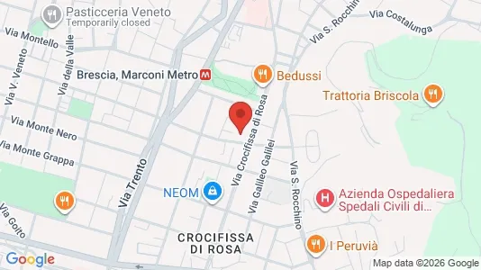 Rooms for rent i Brescia - kort over placeringen