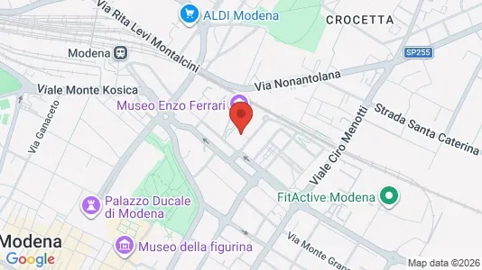 Rooms for rent i Modena - kort over placeringen