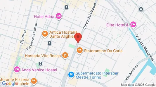 Rooms for rent i Venice - kort over placeringen