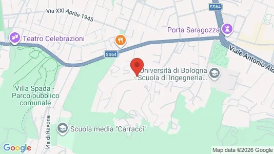 Apartments for rent i Bologna - kort over placeringen